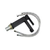 matte black bathroom faucet with braided supply hoses — Supply Toronto