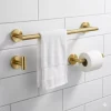 Gold Towel Bar Set Round