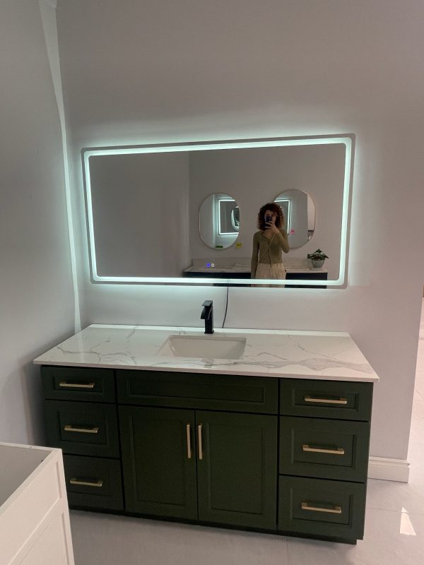LED mirror with lights Toronto bathroom renovation — Supply Toronto