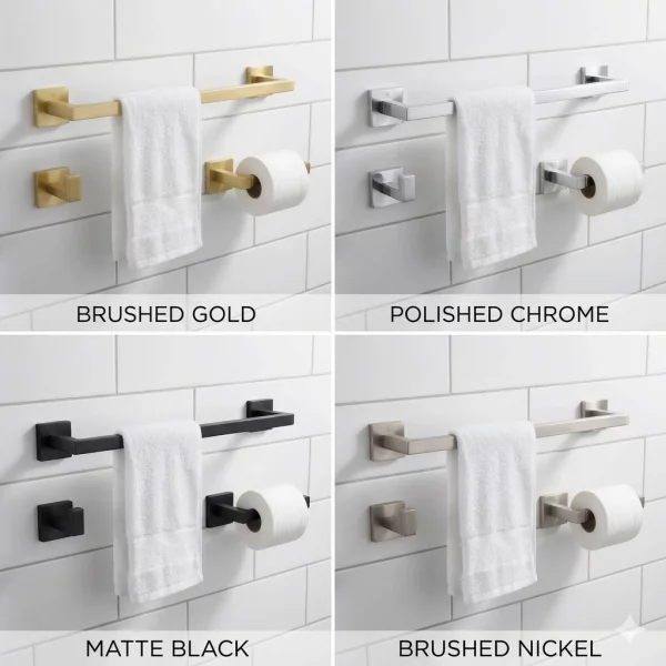 towel bar set colors