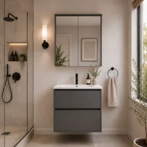 24 inch charcoal slate floating bathroom vanity in Markham by Supply Toronto