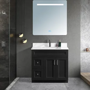 36 inch black solid wood bathroom vanity in Vaughan by Supply Toronto