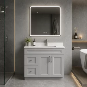 36 inch grey bathroom vanity in Newmarket by Supply Toronto
