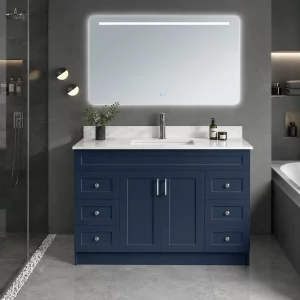 48 inch Prussian blue bathroom vanity in Kleinburg by Supply Toronto