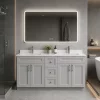 60 inch double sink grey bathroom vanity in Oshawa by Supply Toronto