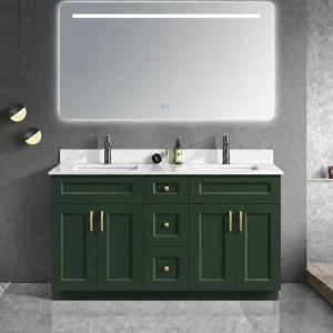 60 inch double sink twilight green bathroom vanity in Brampton by Supply Toronto