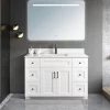 60 inch single sink white solid wood bathroom vanity in Toronto by Supply Toronto