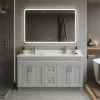 72 inch double sink grey bathroom vanity in Stouffville by Supply Toronto