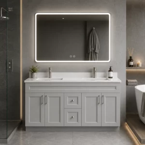 72 inch double sink grey bathroom vanity in Stouffville by Supply Toronto
