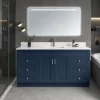 72 inch single sink Prussian blue bathroom vanity in Brooklin by Supply Toronto