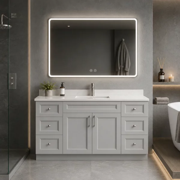 72 inch single sink grey bathroom vanity in Milton by Supply Toronto