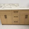 72 inch Double sink light oak veneer bathroom vanity with single sink-Supply Toronto