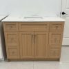 72 inch Sigle sink light oak veneer bathroom vanity with single sink-Supply Toronto - Copy